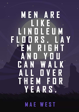 Mae West Quote Poster