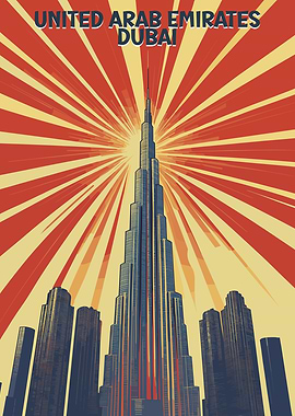 Dubai Skyline Poster