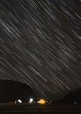 Star Trails, Olympus Mountain