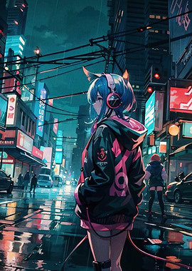 Cyberpunk Anime Girl