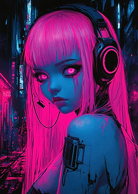 Cyberpunk Anime Girl