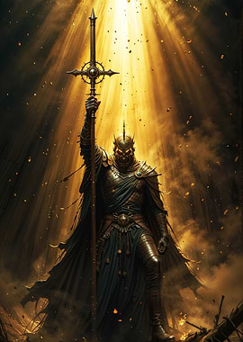 Dark Knight with Staff