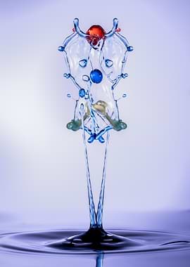 Water Drop Splash Art