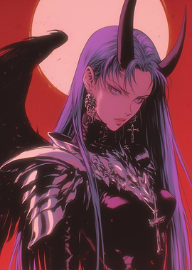 Dark Angel with Horns