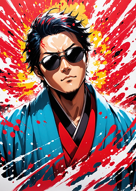 Anime Character with Sunglasses