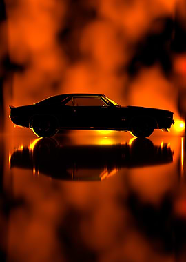 Chevrolet Camaro 1969 Side Silhouette