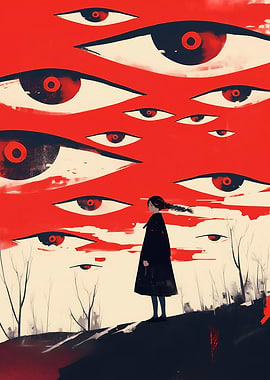 Girl Under Watchful Eyes