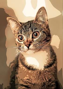 Cute Cat Portrait