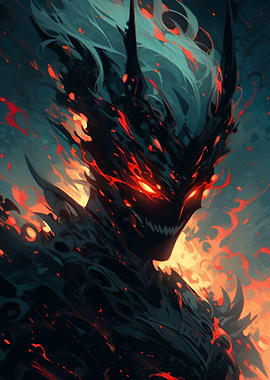 Fiery Demon Illustration