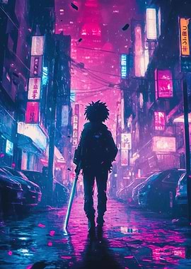 Neon City Night