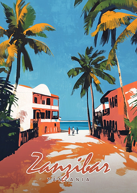 Zanzibar Travel Poster
