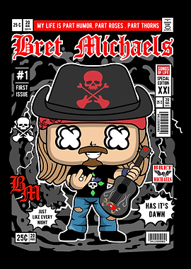 Bret Michaels Comic Cover