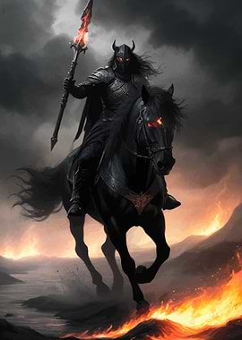 Warrior on Fire Horse