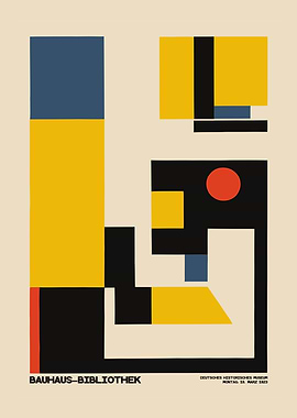 Bauhaus Library Poster