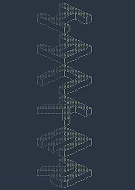 Abstract Hacker Geometric Pattern