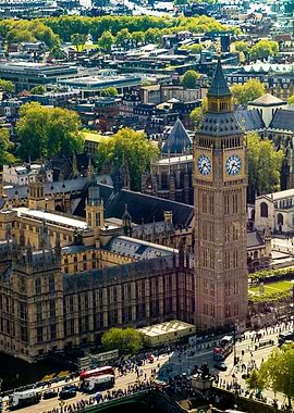 Big Ben and the Houses of Parliament from the London Eye