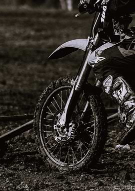 Dirt Bike Close-Up