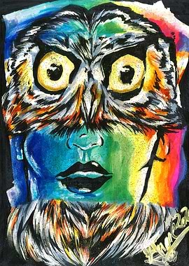 Owl Human Portrait