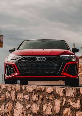 Red Audi RS3