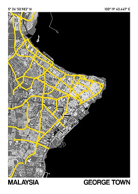 George Town City Street Map