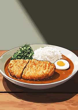 Japanese Curry Rice with Cutlet