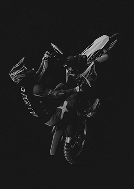 Motocross Rider Mid-Air