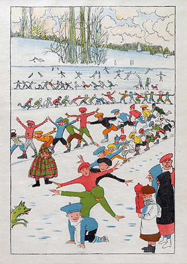 Winter Ice Skating Scene