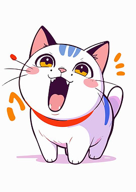 Cute Cartoon Cat