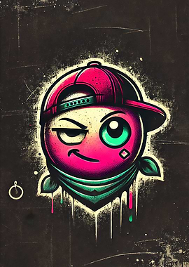 Cool Smiley Graffiti