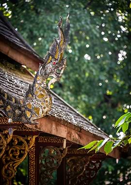 Thai Temple Roof Detail