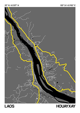 Houayxay City Street Map