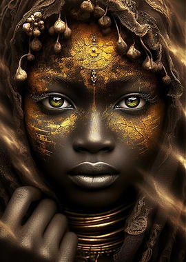 Golden Goddess Portrait