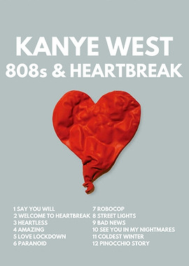 Kanye West 808s & Heartbreak Album Cover
