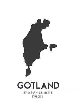 Gotland Island Map