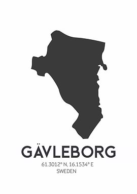 Gävleborg Map
