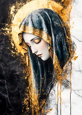 Golden Virgin Mary