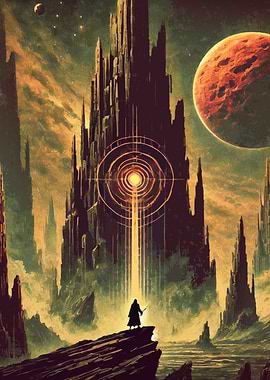 Sci-Fi Dark Fantasy Landscape