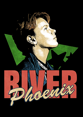 River Phoenix Retro Comic Artwork Poster