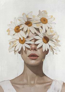 Woman with Daisies
