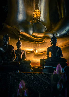 Buddha Statues in Temple