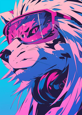 Cyberpunk Cat Portrait