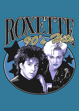 Roxette 90's Hits Retro Poster
