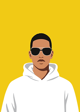 Man in Sunglasses and Hoodie