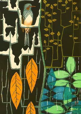 Tree in the Four Seasons by Kasamatsu Shiro (1955)