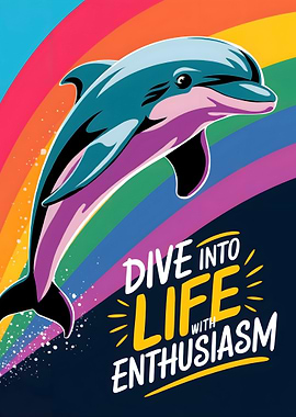 Dolphin Dive into Life