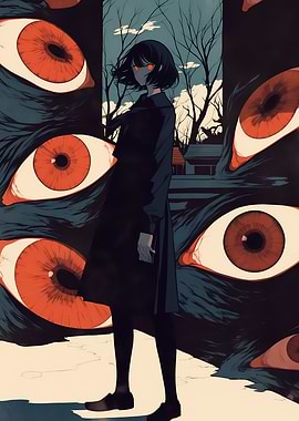 Anime Girl with Giant Eyes