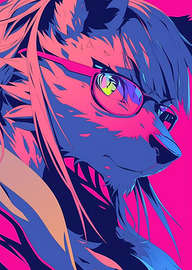 Furry with Glasses