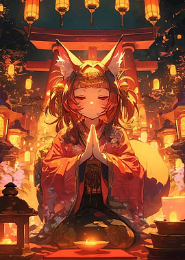 Fox Spirit in Shrine