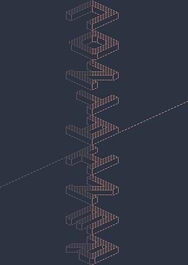 Abstract Container Typography Pattern