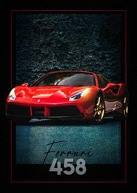 458 Ferrari Poster
